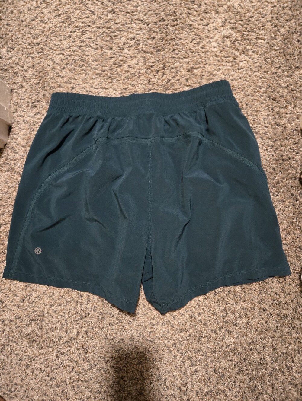 Mens Lululemon Teal Green Pace Breaker Lined Short 5" Size Large - Picture 3 of 11